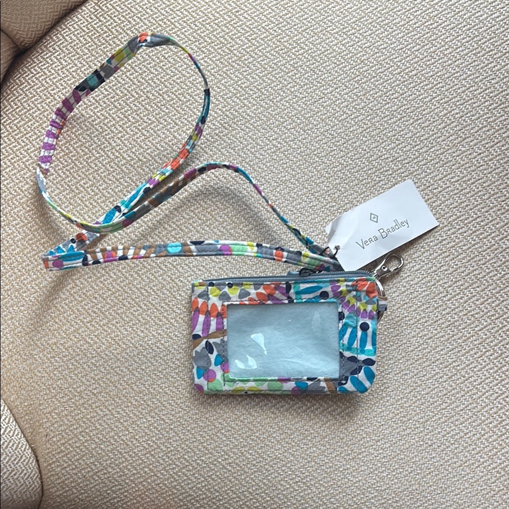 Vera Bradley Colorful ID Holder with Lanyard